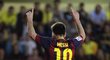 Lionel Messi vstřelil rozhodující gól v utkání Barcelony s Villarealem. Věnoval ho zesnulému trenérovi Tito Vilanovovy