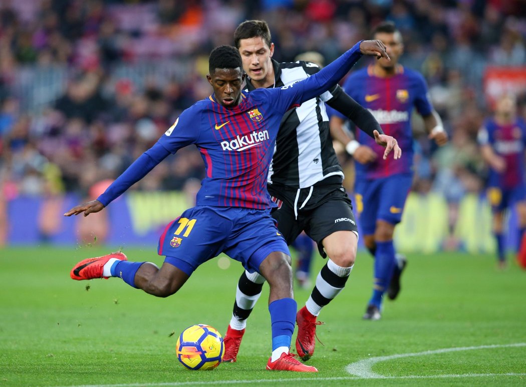 Ousmane Dembelé se vrátil po dlouhém zranění do sestavy Barcelony