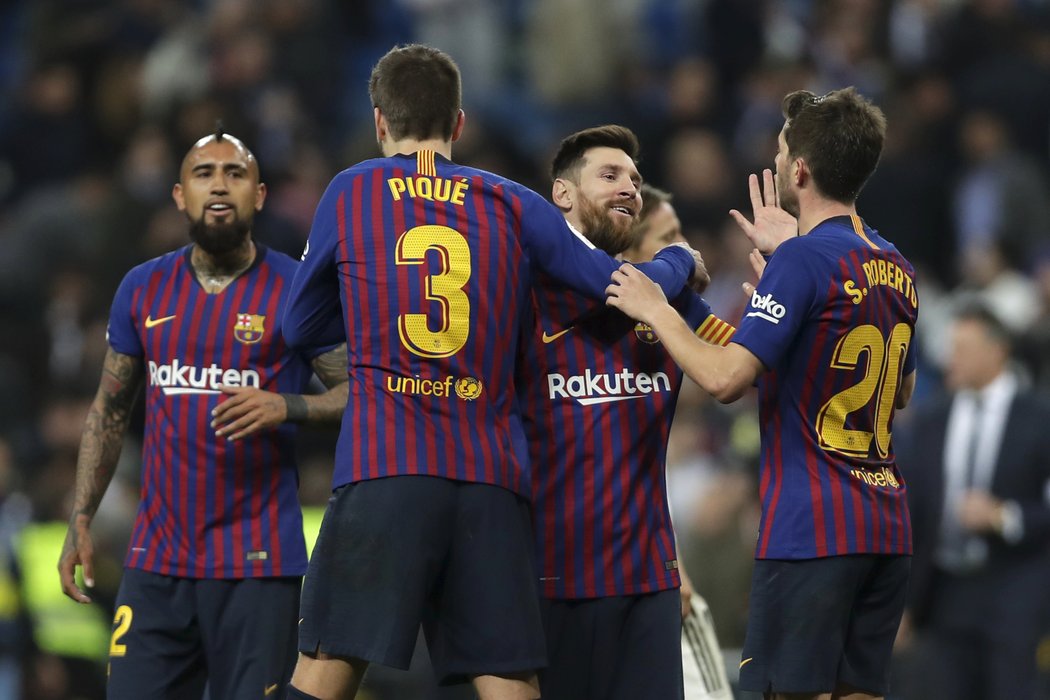 Barcelona slaví výhru nad Realem Madrid a postup do finále Copa del Rey