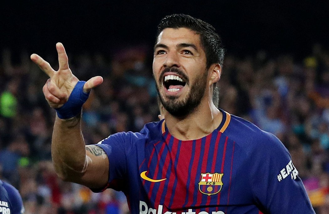 Skóre na Camp Nou otevřel útočník Barcelony Luis Suárez