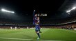 Luis Suárez slaví s Lionelem Messim druhý gól Barcelony