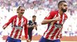 Antoine Griezmann a Yannick Carrasco vystřelili výhru Atlétika nad Sevillou