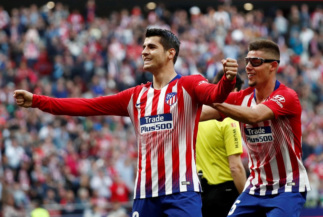 O výhru Atlétika se postarali Antoine Griezmann a Alváro Morata