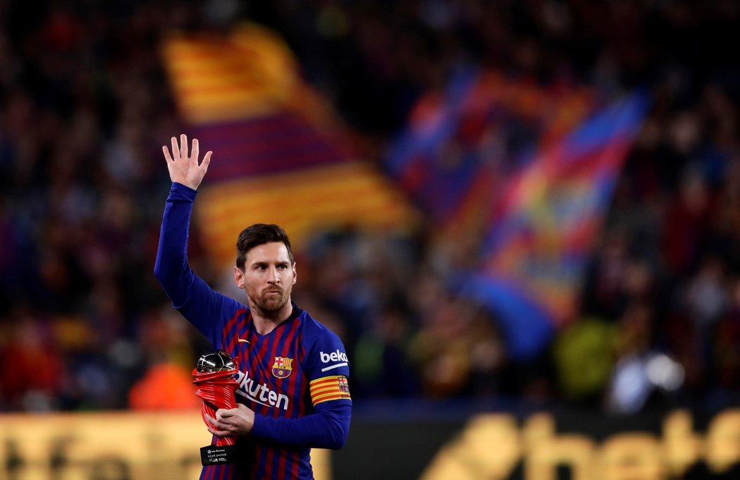 Lionel Messi převzal cenu pro nejlepšího hráče La Ligy