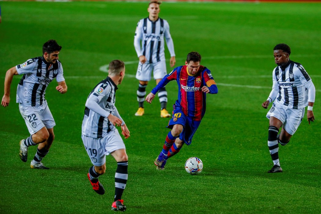 Lionel Messi vystřelil Barceloně výhru 1:0 nad Levante