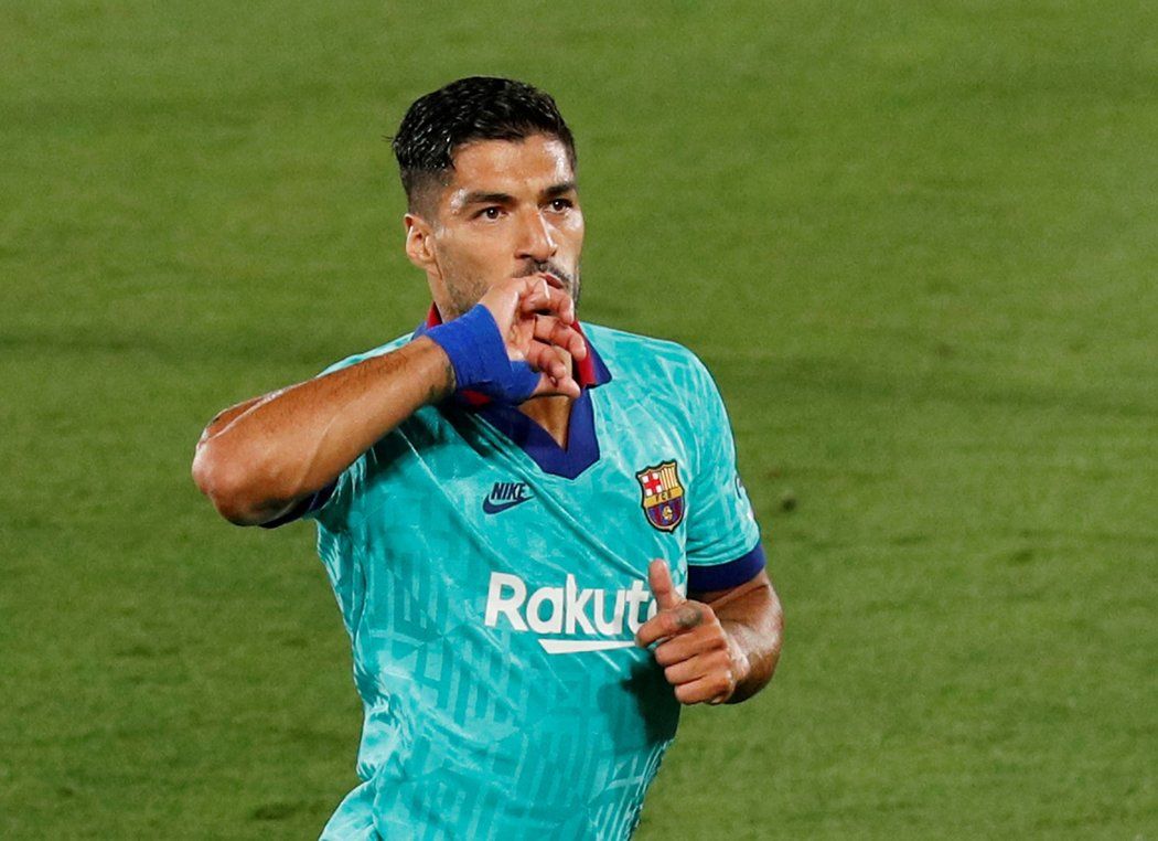 Útočník Barcelony Luis Suárez se postaral o branku Barcelony proti Villarrealu