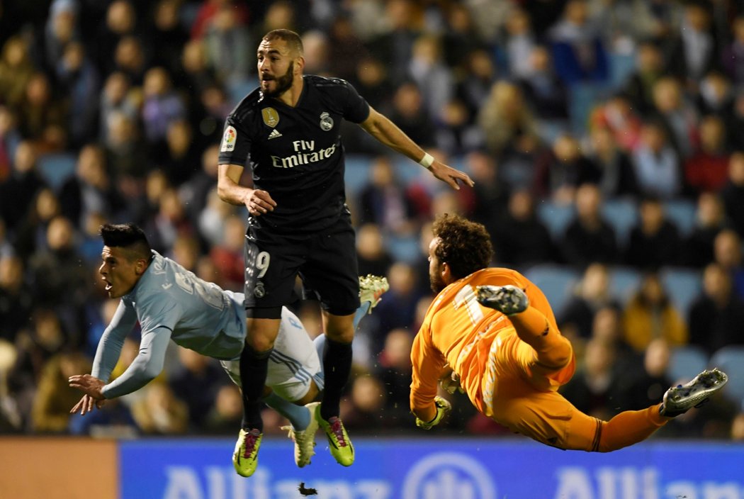 Karim Benzema se v poslední době dostává do slušné formy. Hráči Celty Vigo si ho sice všímali, ale neuhlídali