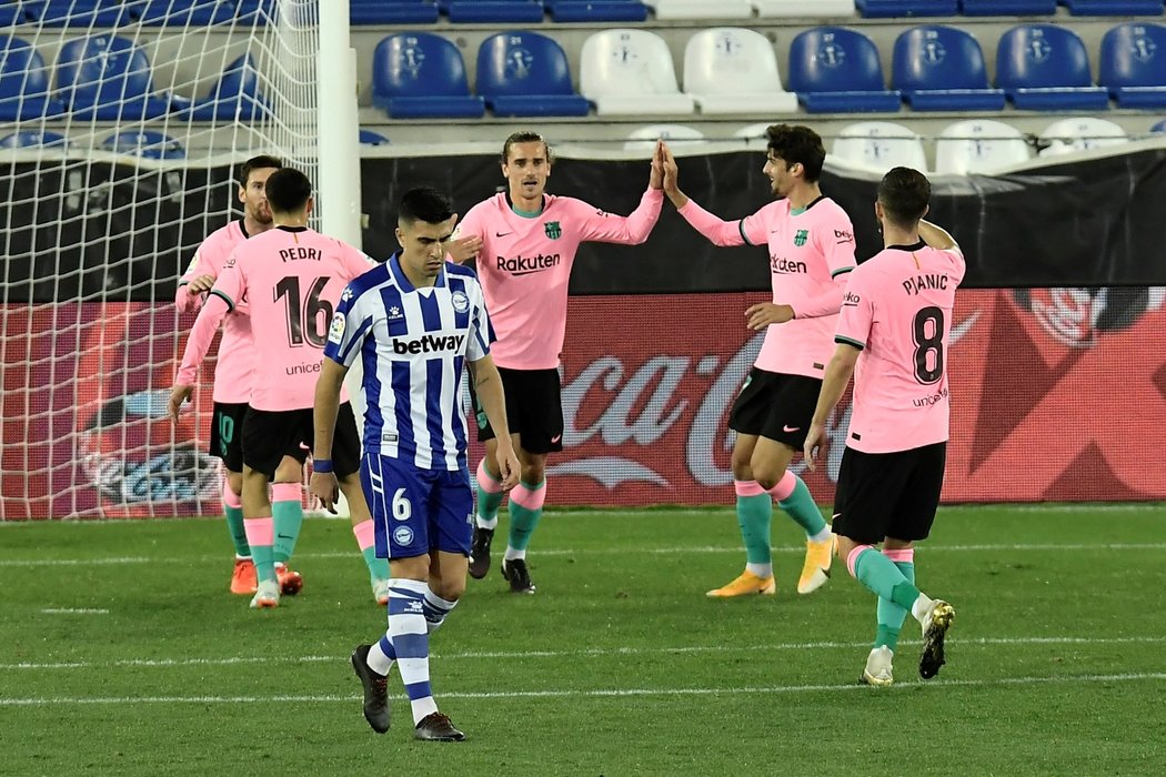 Barcelona se při půlhodinové přesilovce prosadila jen jednou zásluhou Antoinea Griezmanna