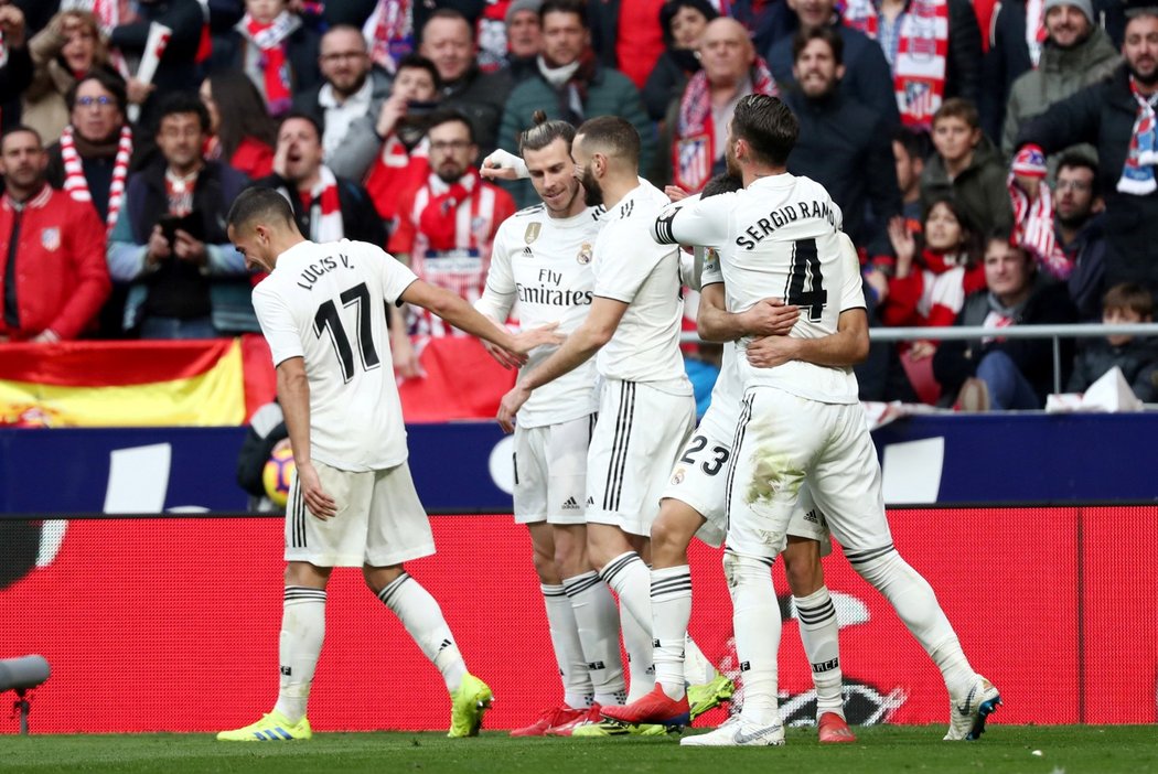 Fotbalisté Realu Madrid zdolali konkurenční Atlétiko 2:1
