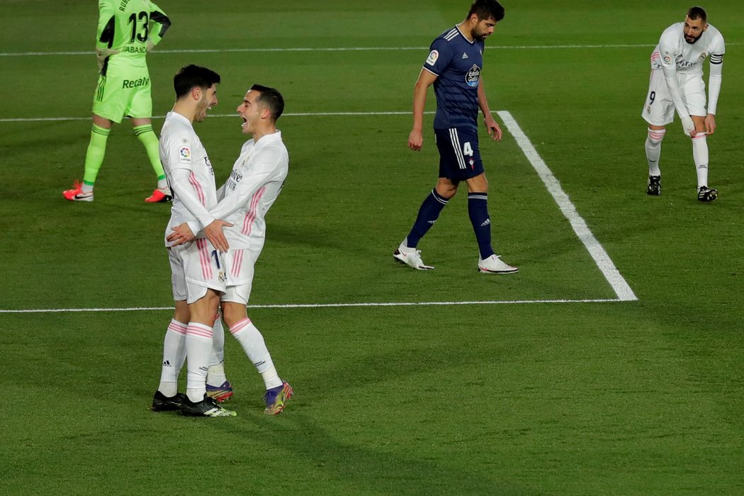 Marco Asensio a Lucas Vázquez zařídili výhru Realu nad Celtou Vigo