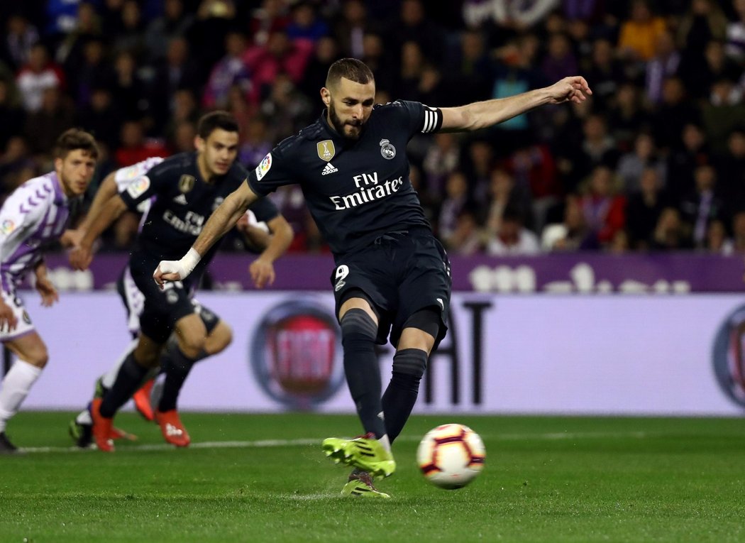 Karim Benzema proměnil proti Valladolidu pokutový kop