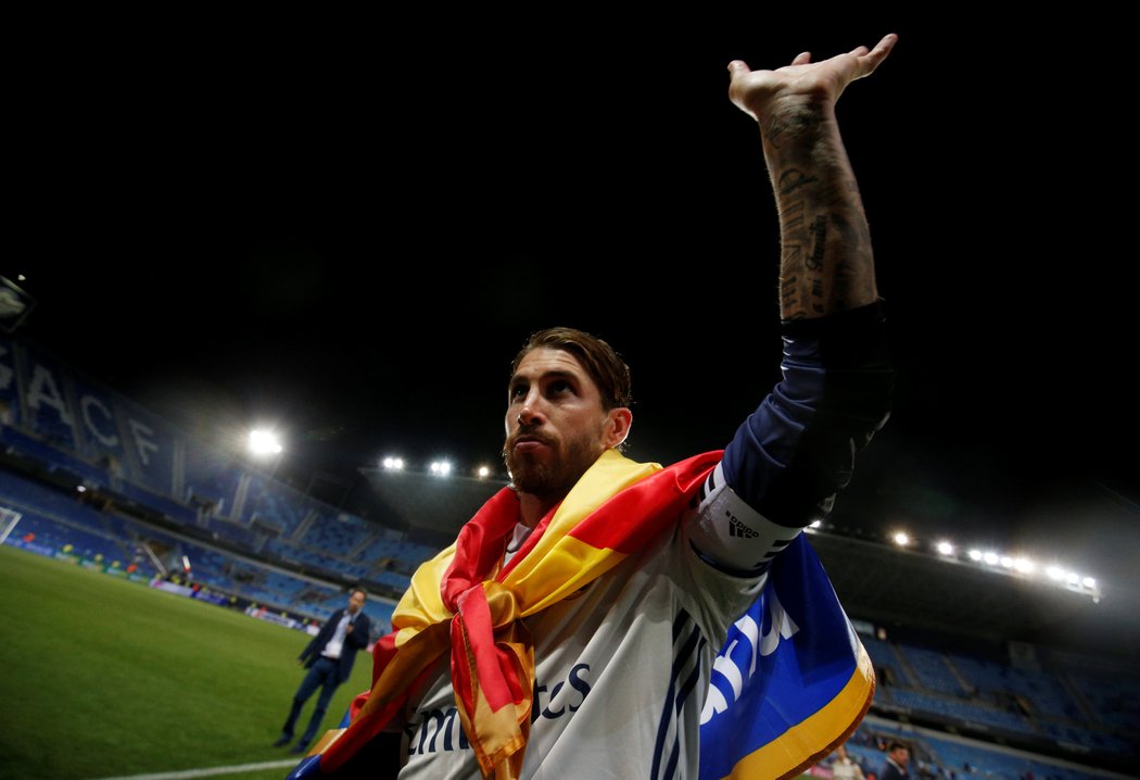 Sergio Ramos zdraví fanoušky po zisku mistrovského titulu