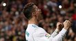 Cristiano Ronaldo v utkání Realu s Gironou, ve kterém vstřelil čtyři góly