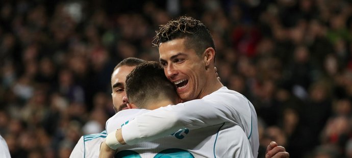 Gólová radost Cristiana Ronalda v utkání Realu s Gironou