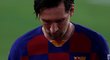Zklamaný Lionel Messi po remíze se Sevillou