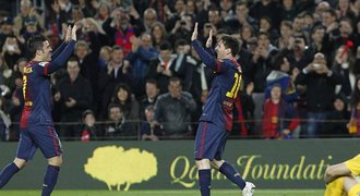 Messi s Villou řádili, Barca doma vyhrála nad Vallecanem