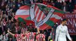 To bylo radosti. Bilbao vyhrálo nad Realem Madrid 1:0. Fanoušci i hráči baskického klubu se radují z nečekaného vítězství.