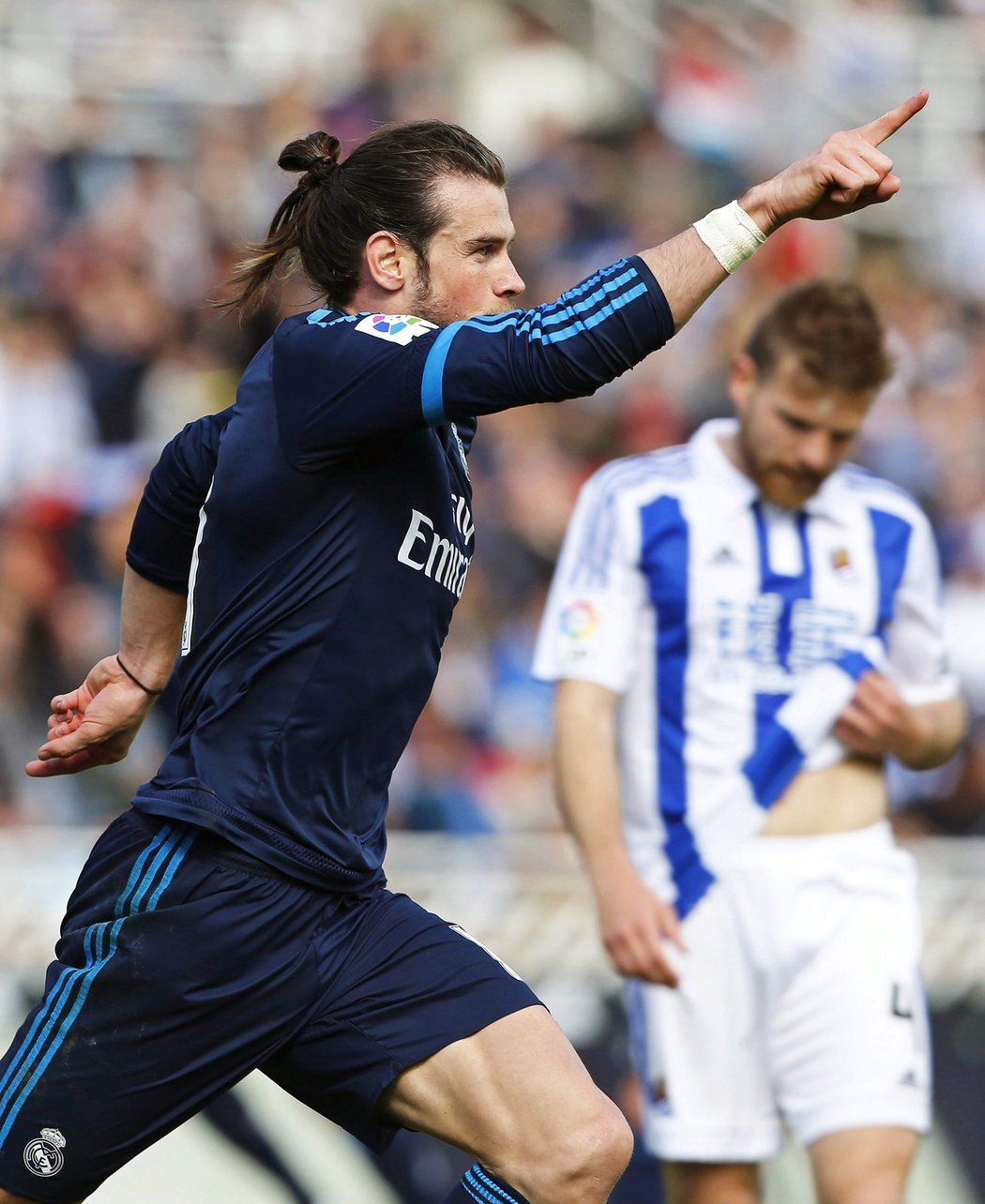 To bylo radosti. Real Madrid vyhrál ve španělské lize desátý zápas v řadě, gól vstřelil Bale, a posunul se do čela aktuální tabulky.