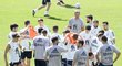 Trénink španělské fotbalové reprezentace v Málaze, kde se utkají s českými fotbalisty