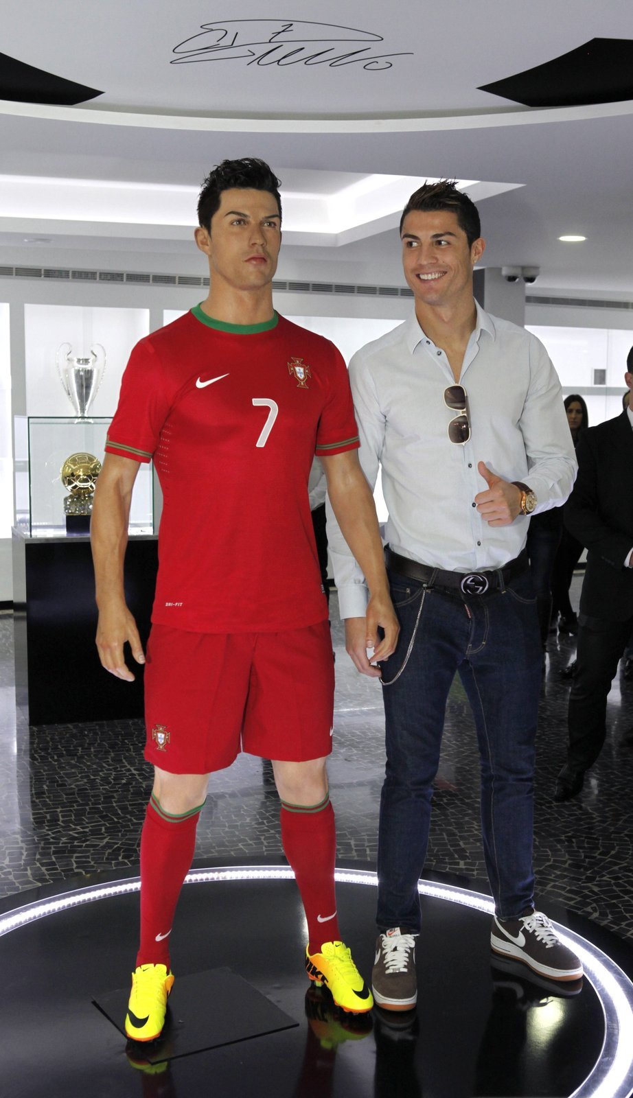 Cristiano Ronaldo během otevření svého muzea v rodném Funchalu
