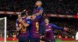 Fotbalisté Barcelony si v odvetném utkání čtvrtfinále španělského poháru smlsli na Seville 6:1