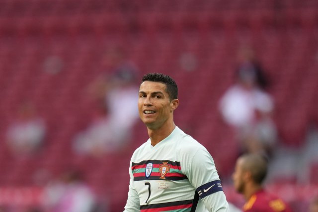 Cristiano Ronaldo v utkání Portugalska se Španělskem