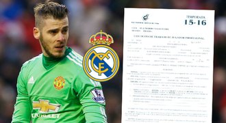 Tuhle smlouvu De Gea v létě podepsal. V Realu mohl mít SUPER bonus