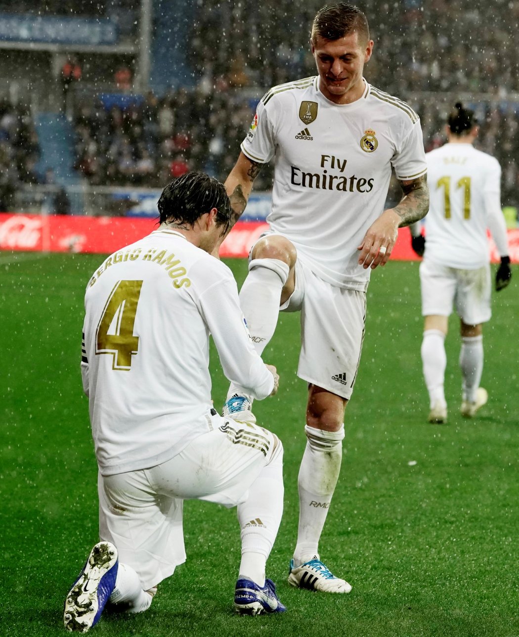 Vskutku originální oslava gólu fotbalistů Realu Madrid