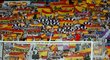 Fanoušci Realu zareagovali na dění v Katalánsku španělskými vlajkami