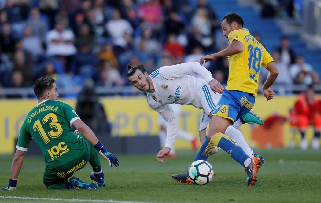 Gareth Bale tuto šanci na půdě Las Palmas neproměnil, ale dal dva góly