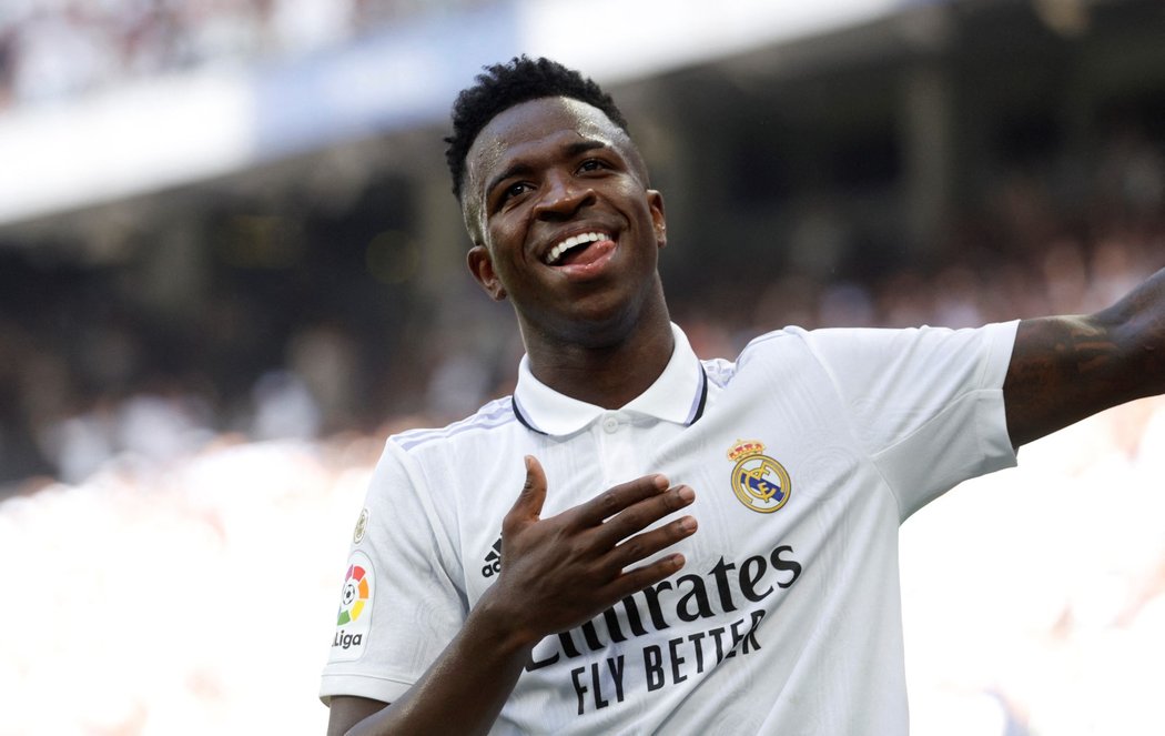 Vinícius Junior se raduje z gólu proti Mallorce