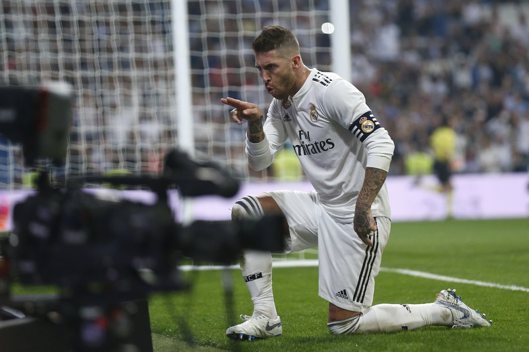 Sergio Ramos slaví proměněnou penaltu