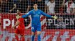 Naštvaný gólman Realu Madrid Thbaut Courtois