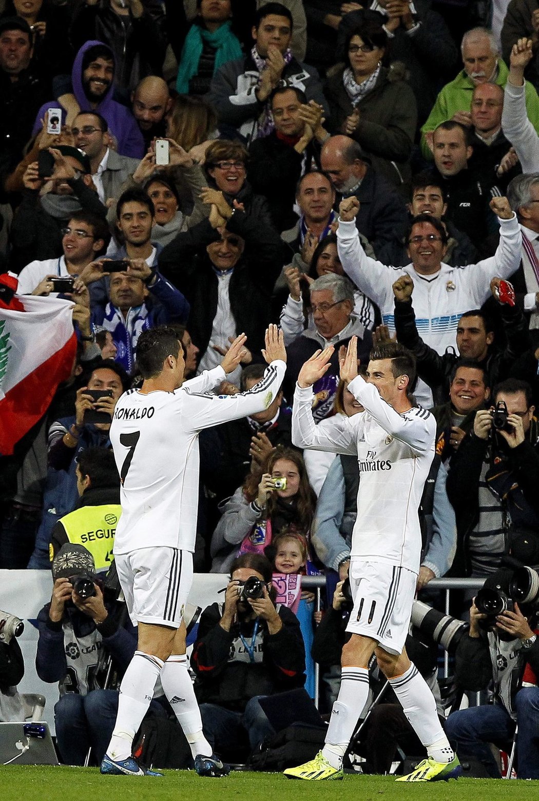 Cristiano Ronaldo s Garethem Balem, klíčové postavy Realu Madrid v utkání se Sevillou