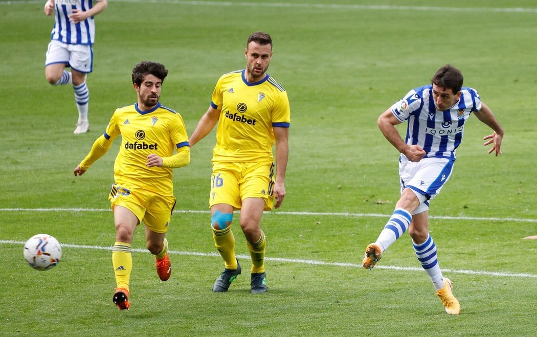 Fotbalisté Realu Sociedad porazili 4:1 Cádiz a po čtyřech zápasech naplno bodovali