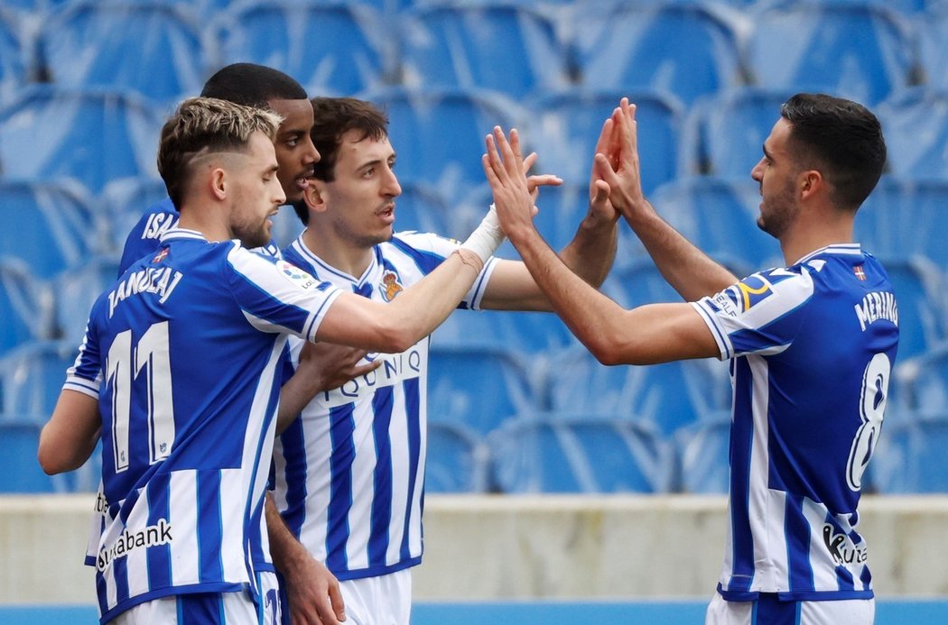 Fotbalisté Realu Sociedad porazili 4:1 Cádiz a po čtyřech zápasech naplno bodovali