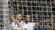 Karim Benzema a jeho radost po vstřeleném gólu do sítě Malagy
