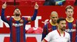 Lionel Messi v utkání Barcelony proti Seville vstřelil gól a přidal jednu asistenci
