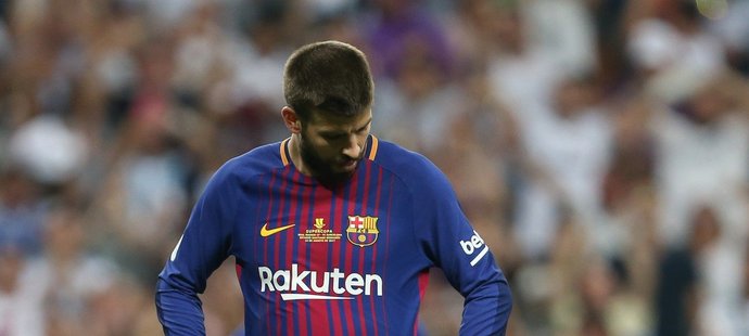 Zklamaný stoper Barcelony Gerard Piqué