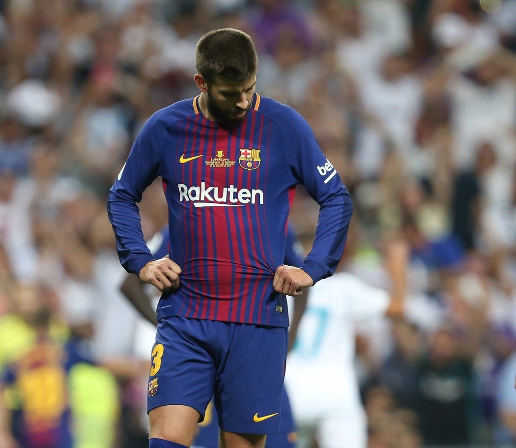 Zklamaný stoper Barcelony Gerard Piqué