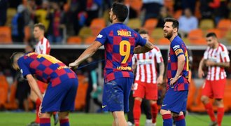 Madridské derby ve finále Superpoháru. Atlético úžasně obralo Barcelonu