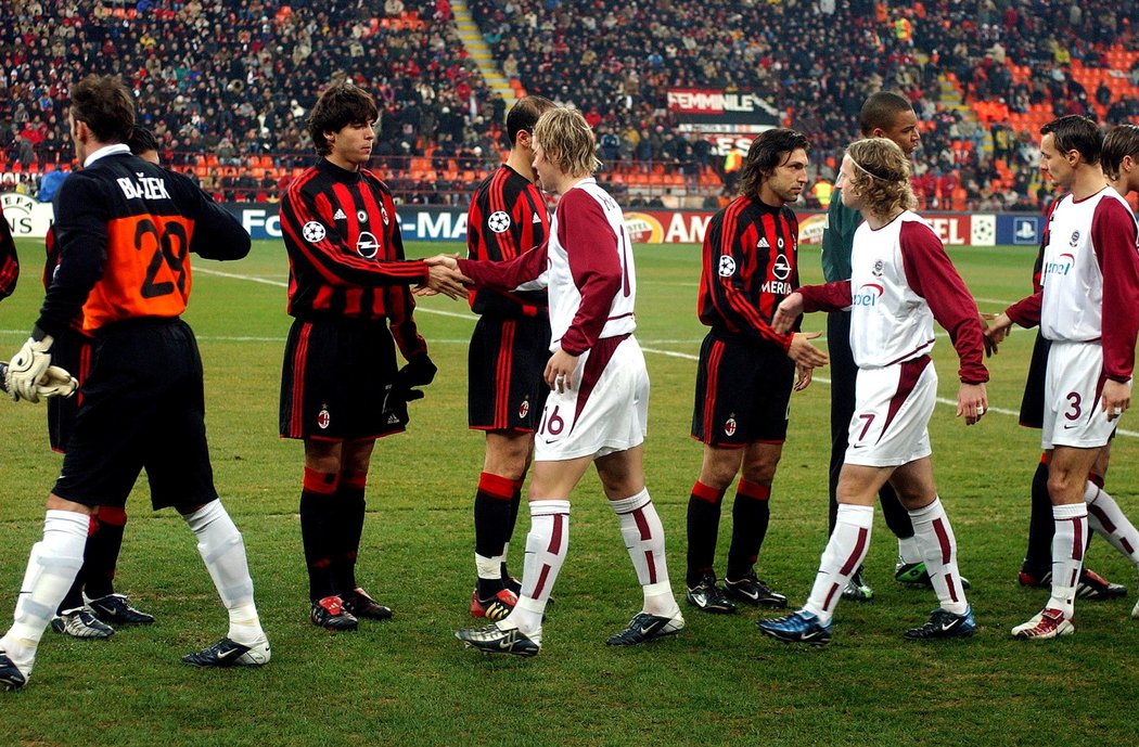 Sparta se s AC Milán před 16 lety utkala v osmifinále Ligy mistrů