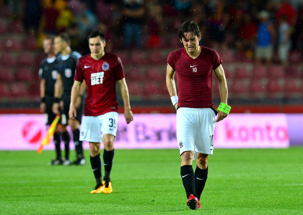 Tomáš Rosický nastoupil za Spartu v utkání proti Bohemians, které skončilo remízou 1:1