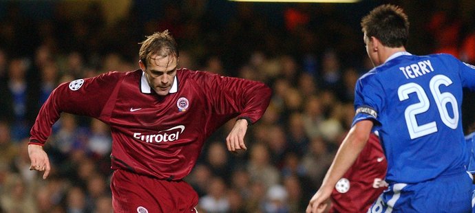Igor Gluščevič si během svého působení ve Spartě zahrál i Ligu mistrů proti Chelsea s Johnem Terrym