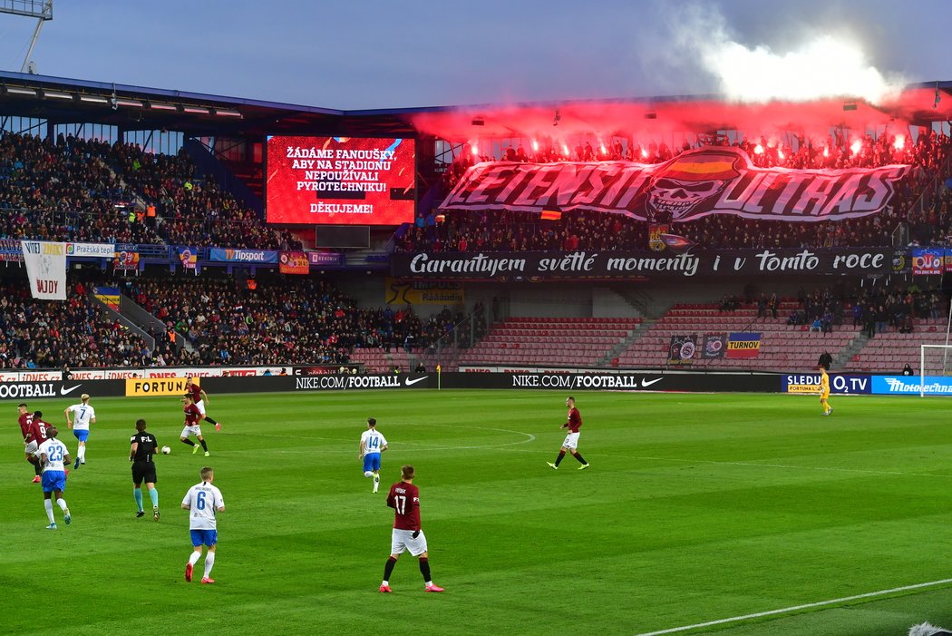 Choreo sparťanských Ultras