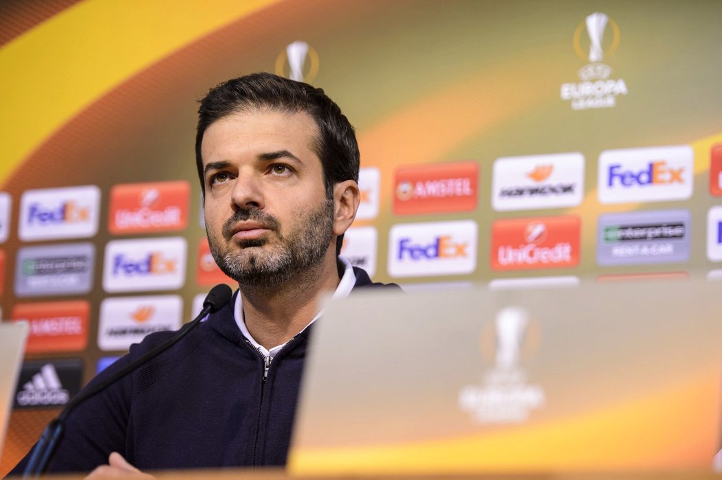 Italský trenér Andrea Stramaccioni v době, kdy v Evropské lize vedl řecký Panathinaikos