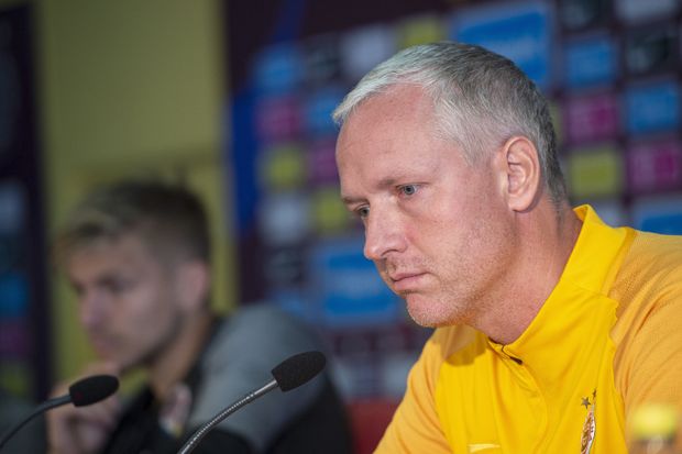 Kouč Sparty Václav Jílek na tiskové konferenci před nedělním derby pražských "S" Kouč Sparty Václav Jílek na tiskové konferenci před nedělním derby pražských "S"