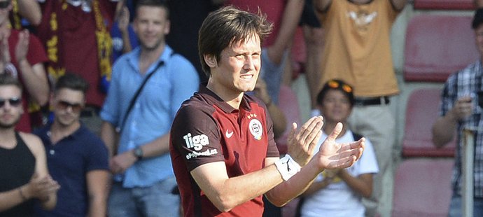 Tomáš Rosický po svém prvním utkání po návratu do Sparty děkuje za přízeň fanouškům