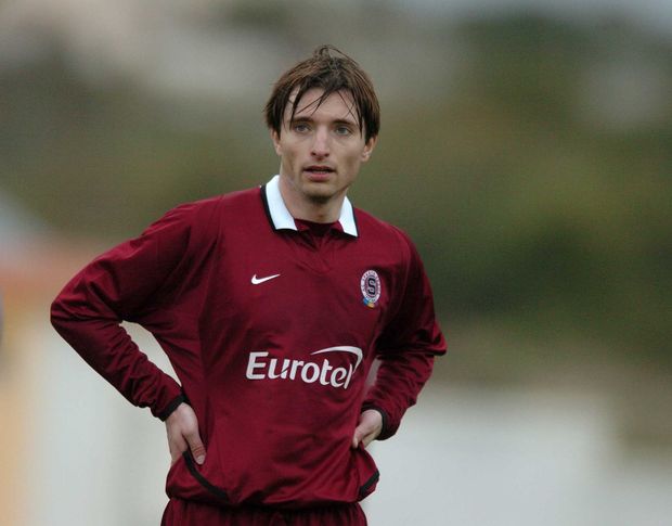 Petr Voříšek v zimní přípravě Sparty na Kypru po svém přestupu z Teplic v roce 2004 Petr Voříšek v zimní přípravě Sparty na Kypru po svém přestupu z Teplic v roce 2004