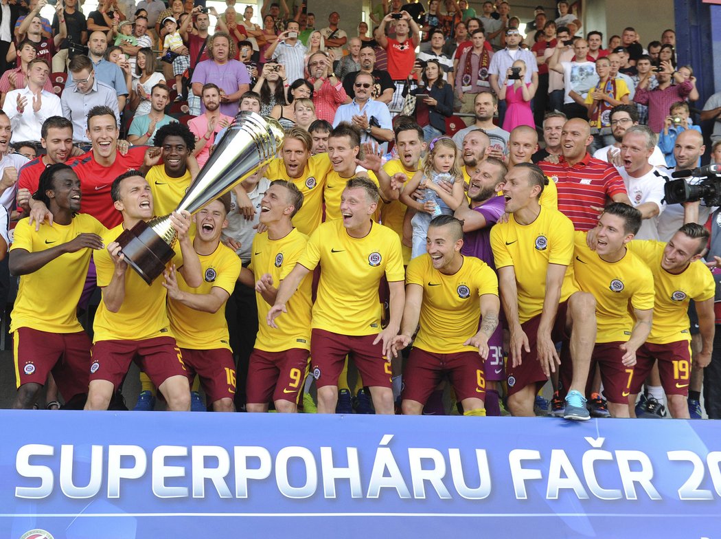 Sparta slaví vítězství v Superpoháru.